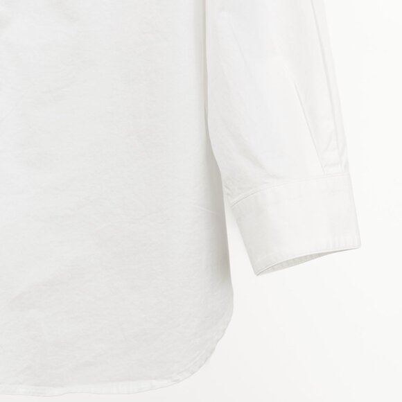 Burberry White Cotton-Poplin Scalloped-Trim Buttoned Shirt - Picture 6 of 12